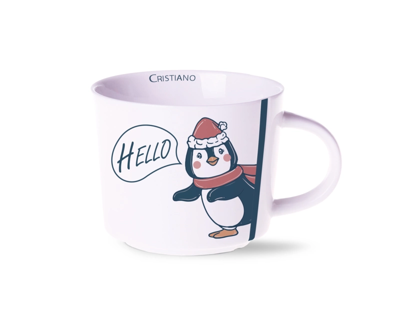 Kubek biały ceramiczny, Lucas 350 ml