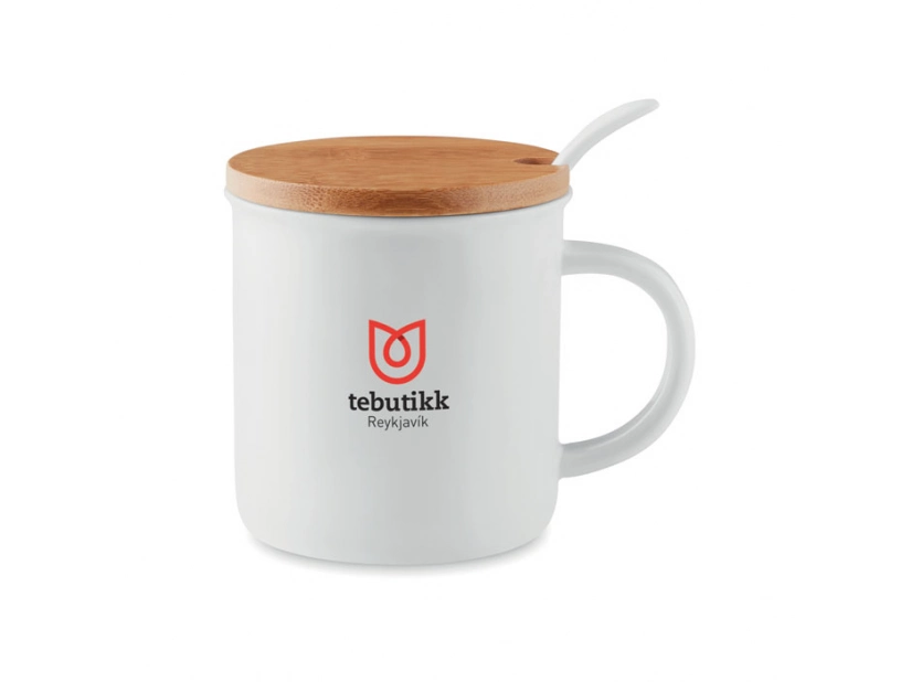 Porcelanowy kubek z łyżeczką Kenya