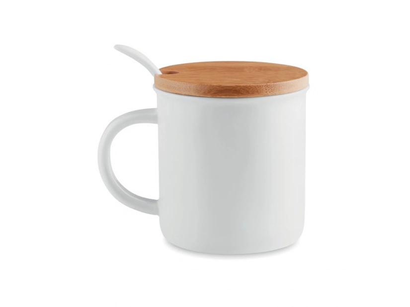 Porcelanowy kubek z łyżeczką Kenya