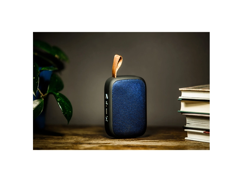 Reklamowy głośnik Plunge z radiem FM, niebieski 