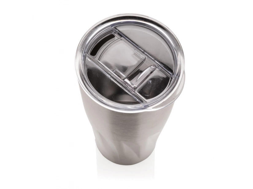 Kubek termiczny z grawerem 500 ml, srebrny kolor