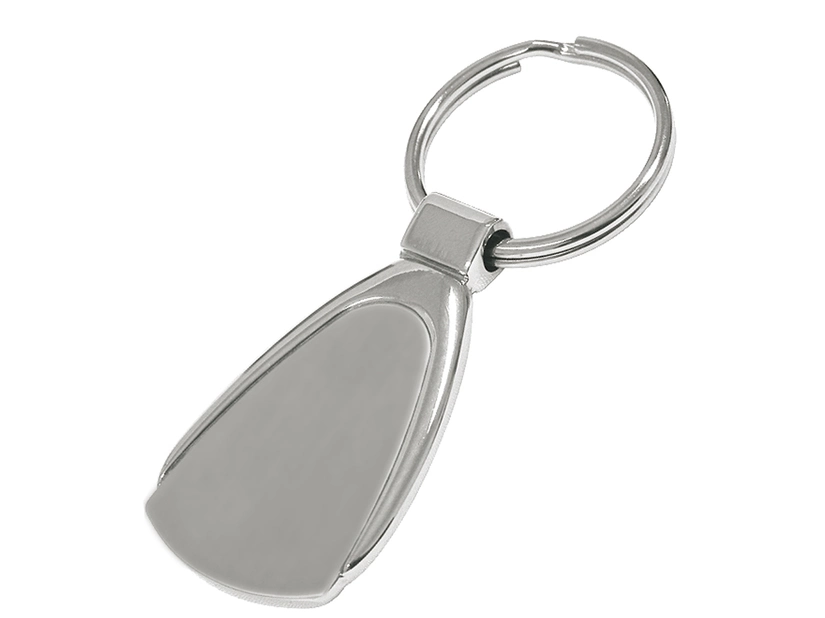 Brelok metalowy Idea srebrny z grawerem logo w pudełku