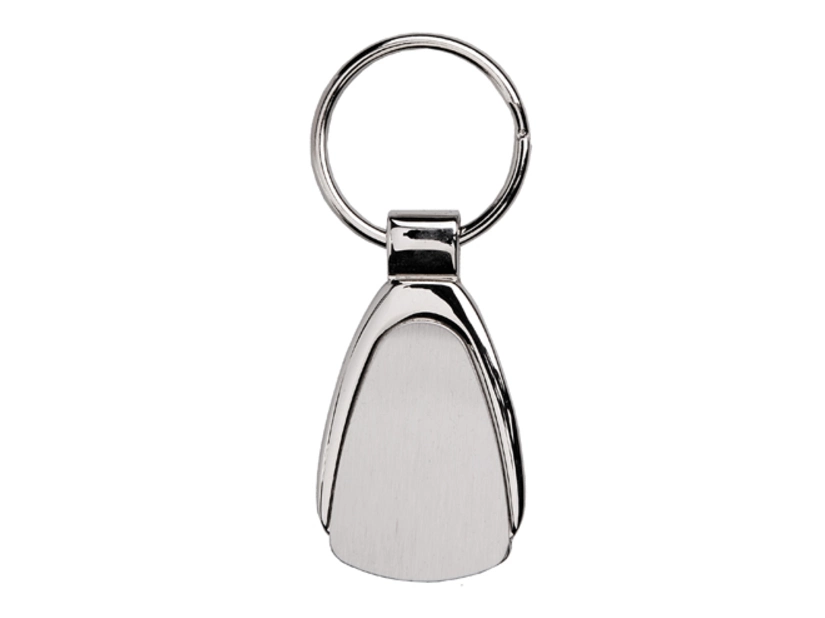 Brelok metalowy Idea srebrny z grawerem logo w pudełku