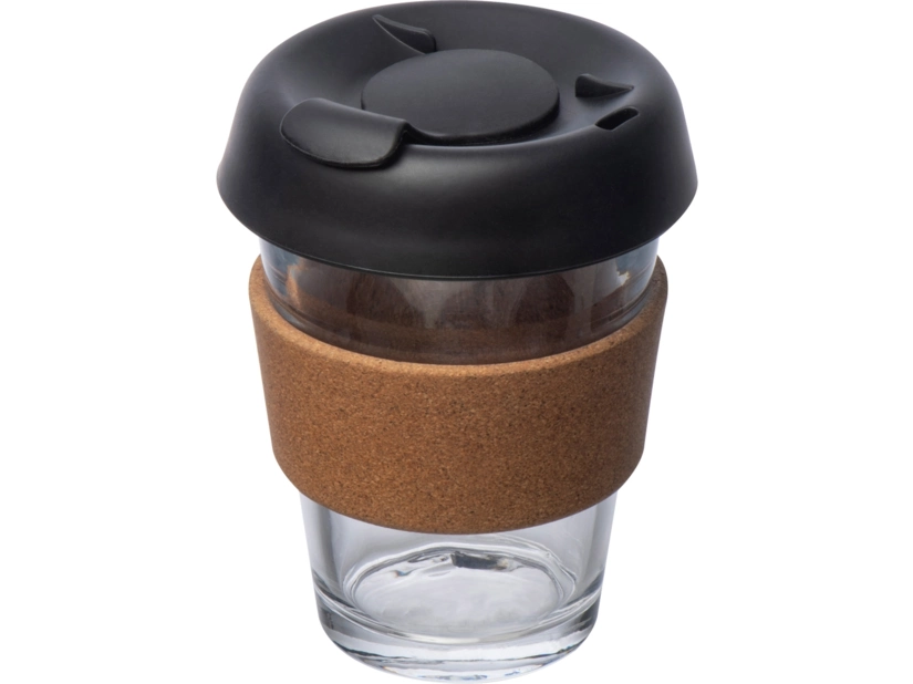 Kubek szklany z wieczkiem 