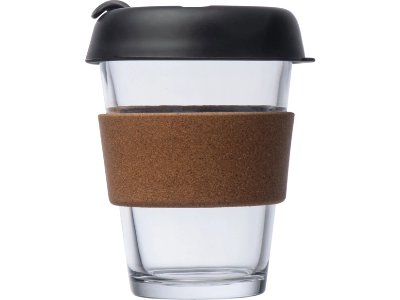 Kubek szklany z wieczkiem 