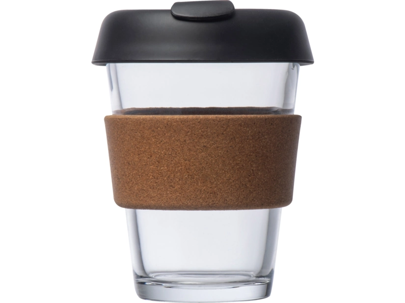 Kubek szklany z wieczkiem 