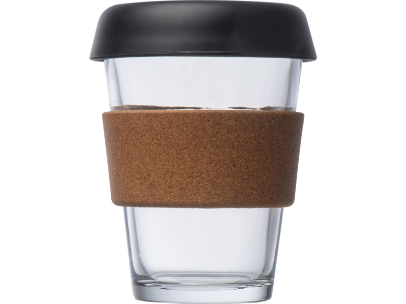 Kubek szklany z wieczkiem 