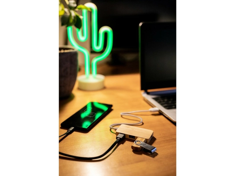 Bambusowy USB HUB i USB typu C B'RIGHT | Kenzie