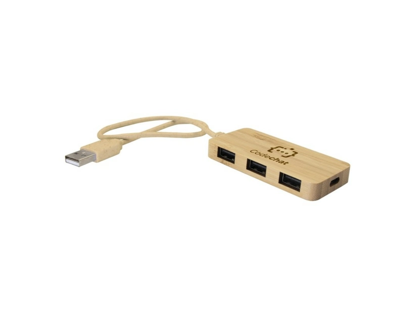 Bambusowy USB HUB i USB typu C B'RIGHT | Kenzie