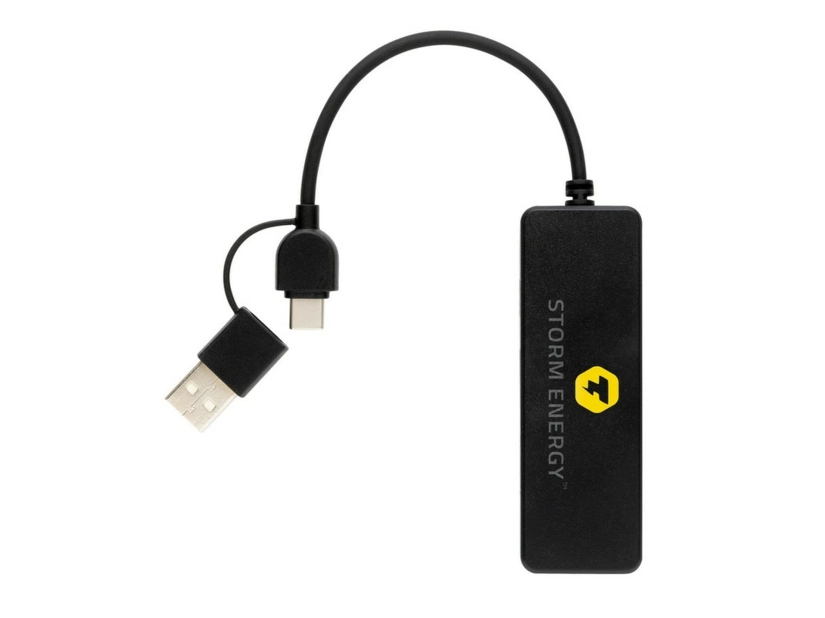 Hub USB 2.0 z USB C z plastiku z recyklingu