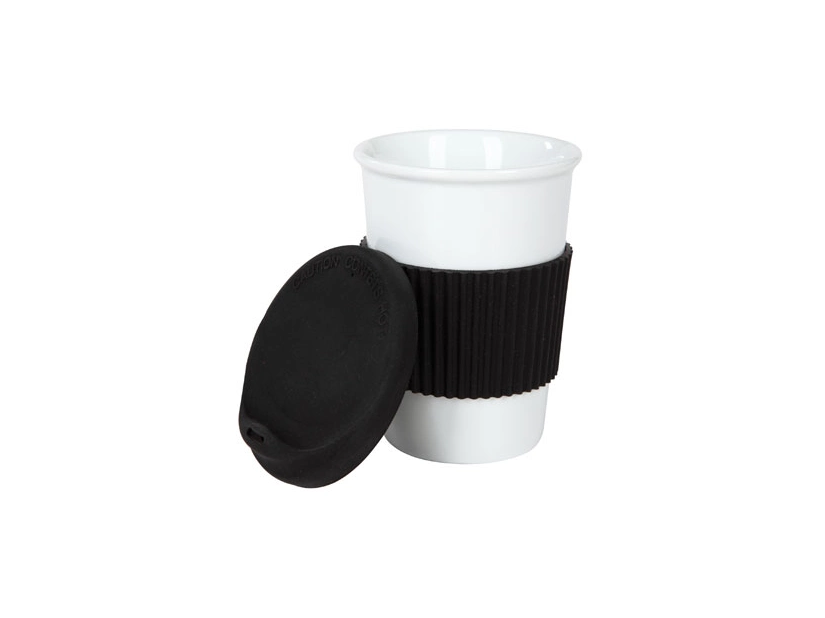 Kubek reklamowy Play&Go 320 ml, biały