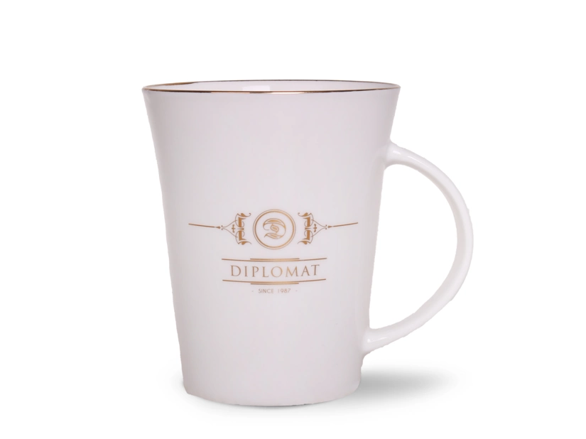 Kubek ceramiczny bialy