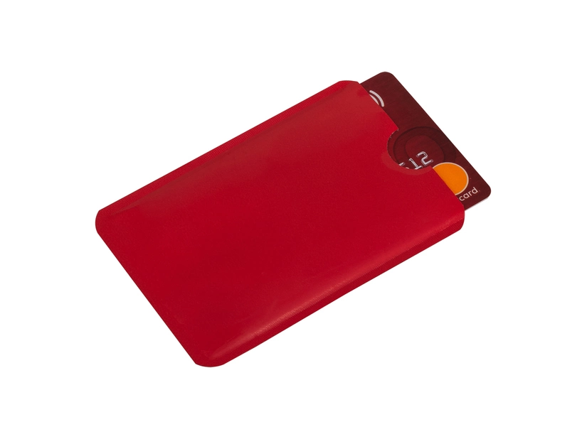 Etui blokujące sygnał RFID do płatności zbliżeniowych, czerwony 