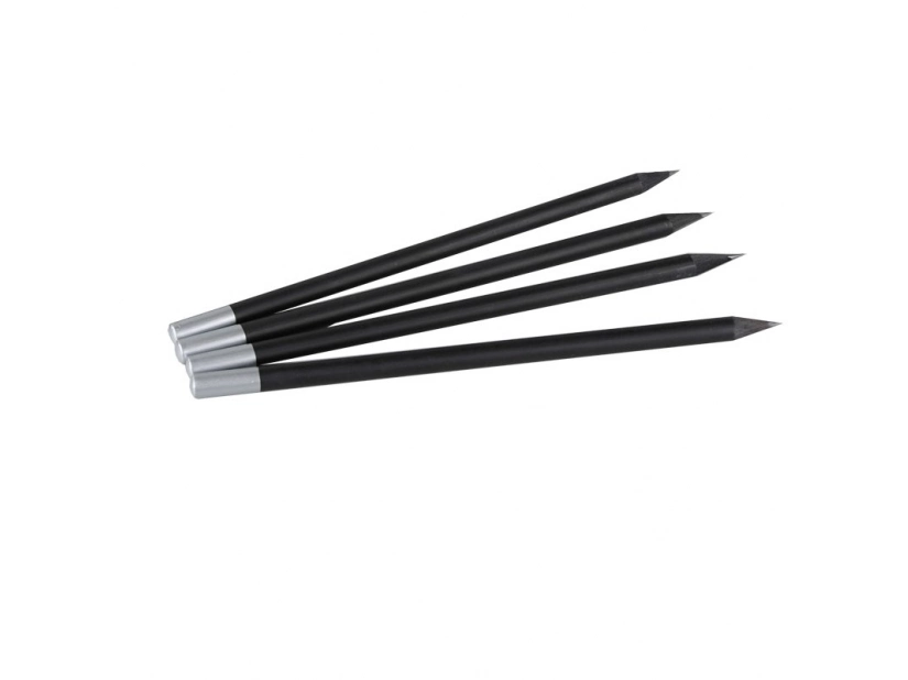 Czarne drewniane ołówki HB z logo w eleganckim pudełku