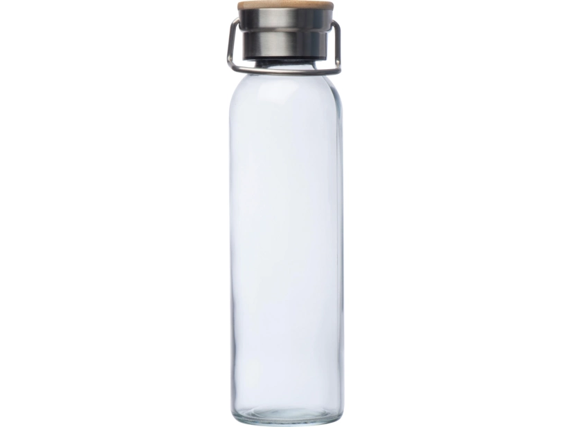 Szklana butelka z czarnym etui 600ml