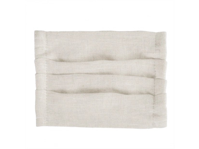 Maseczka z nadrukiem, wykonana z lnu, do wielokrotnego użytku, rozmiar dziecięcy