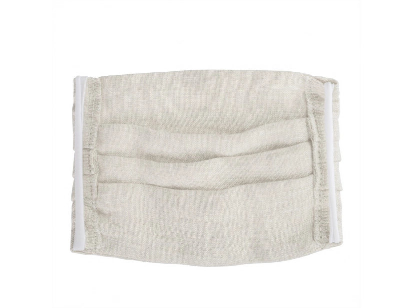 Maseczka z nadrukiem, wykonana z lnu, do wielokrotnego użytku, rozmiar dziecięcy