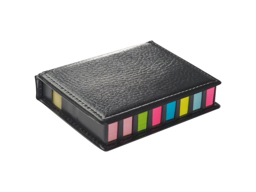 Karteczki samoprzylepne w etui z ekoskóry