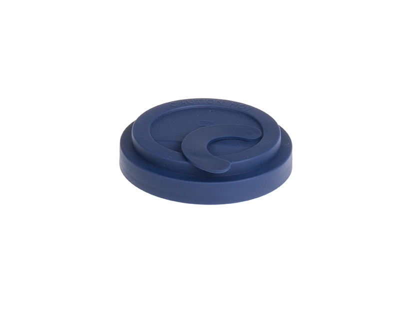 Kubek ceramiczny z pokrywką silikonową 270 ml