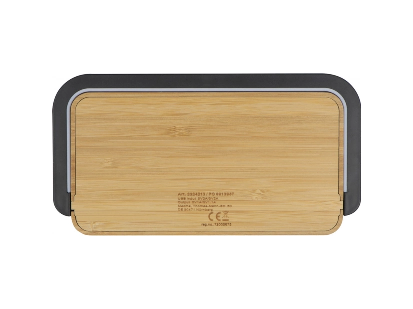 Ładowarka bezprzewodowa z bambusa