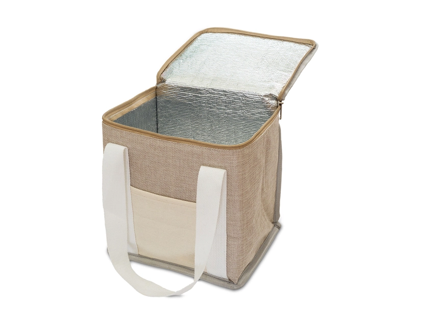 Torba izotermiczna na lunch z juty Loni, beżowy