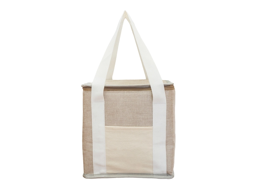 Torba izotermiczna na lunch z juty Loni, beżowy