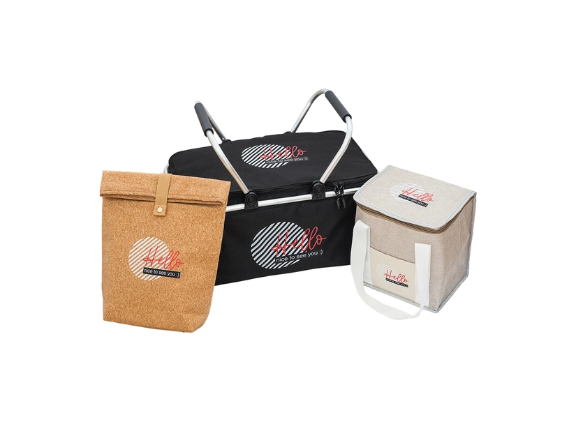 Torba izotermiczna na lunch z juty Loni, beżowy