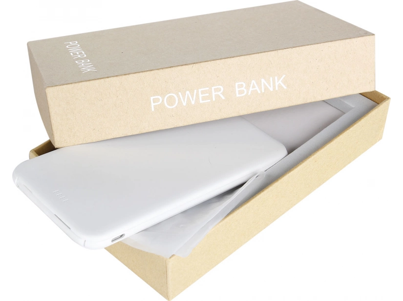 Biały power bank 4000 mAh