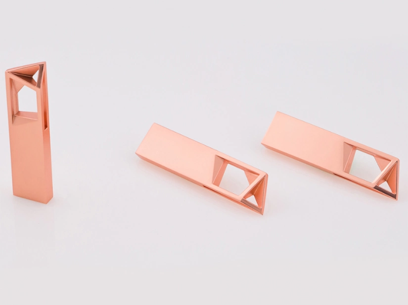 Reklamowy pendrive slim - złoty