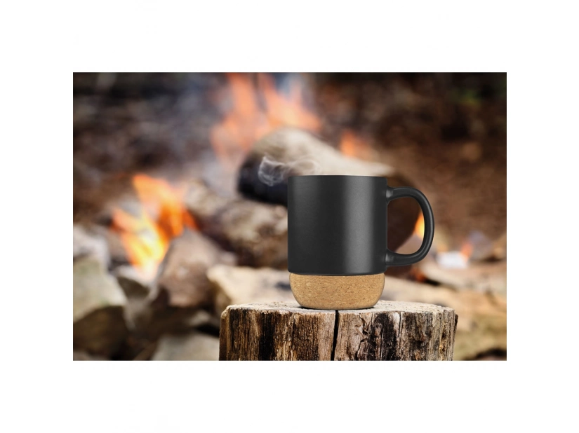 Kubek korkowy,  350 ml - czarny