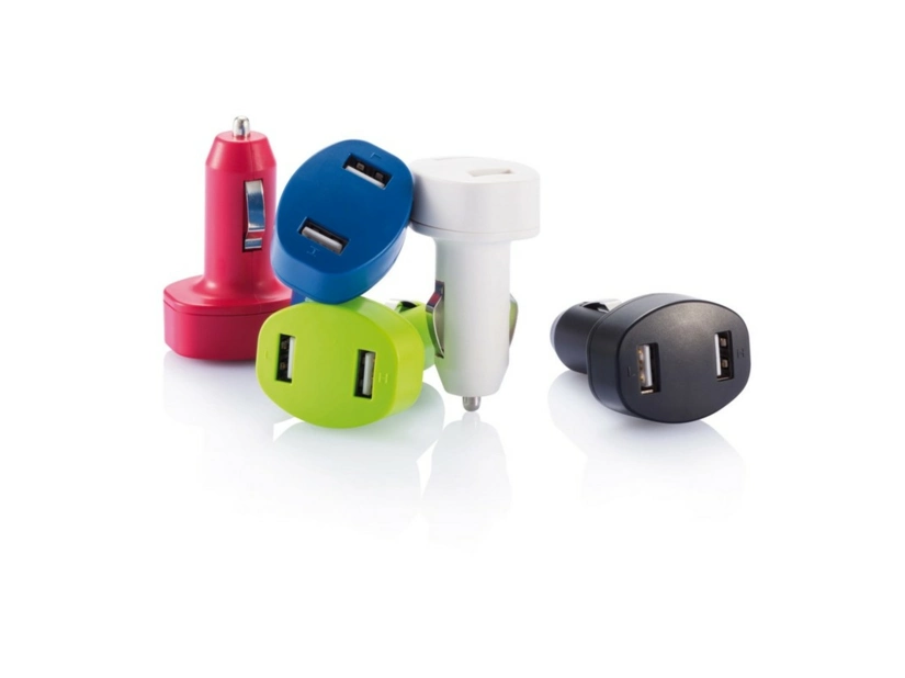 Podwójna ładowarka samochodowa USB