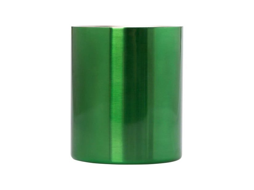 Zielony kubek stalowy 240 ml z grawerem logo