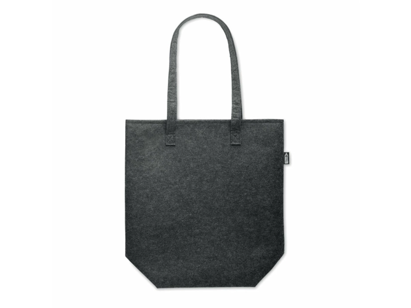 Torba na zakupy z filcu RPET Nata, czarna
