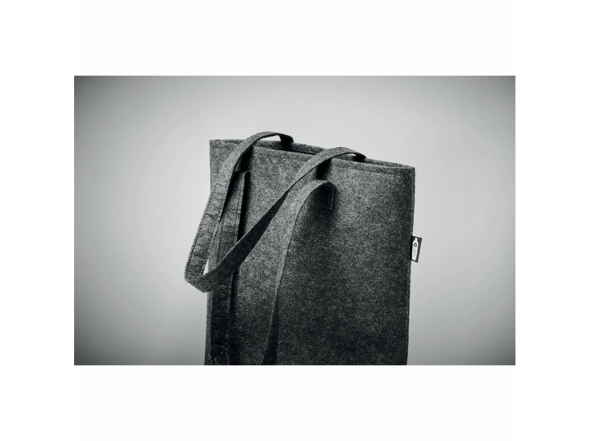 Torba na zakupy z filcu RPET Nata, czarna