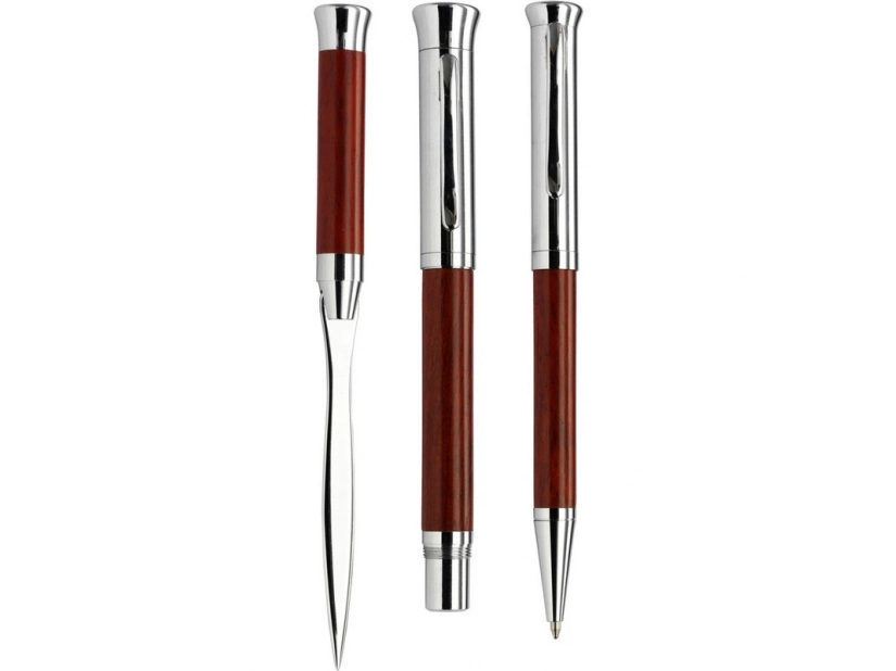 długopis, pióro wieczne i nóż do otwierania listów