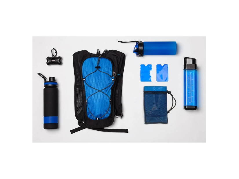 Bidon z nadrukiem Feelsofine 800 ml, niebieski 