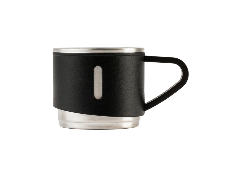 Termos 500ml z kubkami Narvik, czarny