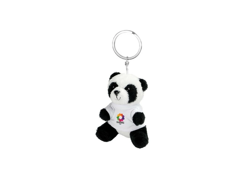 Brelok panda pluszowa pod nadruk logo
