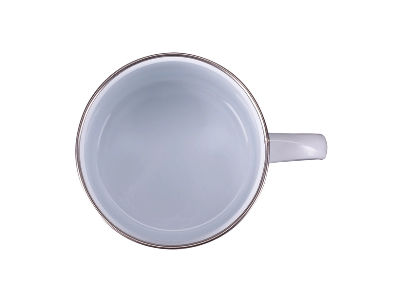 biały Kubek emaliowany