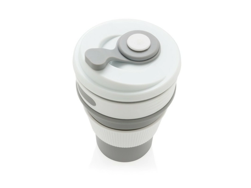 Składany kubek podróżny 320 ml, szary