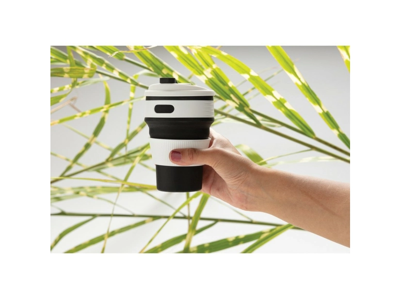 Składany kubek podróżny 320 ml, szary