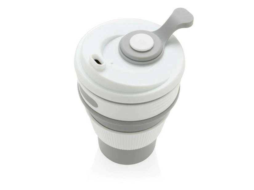 Składany kubek podróżny 320 ml, szary