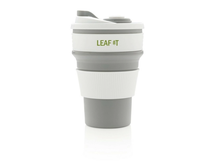 Składany kubek podróżny 320 ml, szary