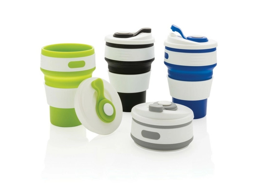 Składany kubek podróżny 320 ml, szary