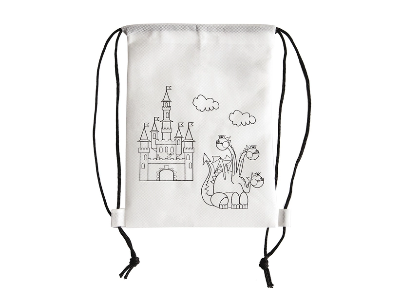 Plecak z kredkami White Line, biały