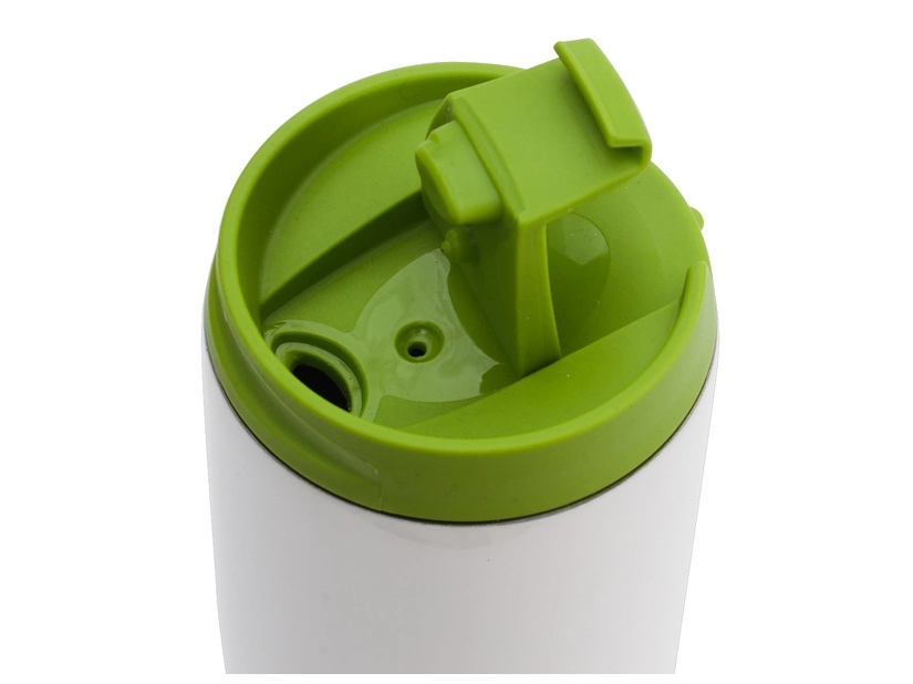 Kubek izotermiczny Fresvik 390 ml, zielony/biały 