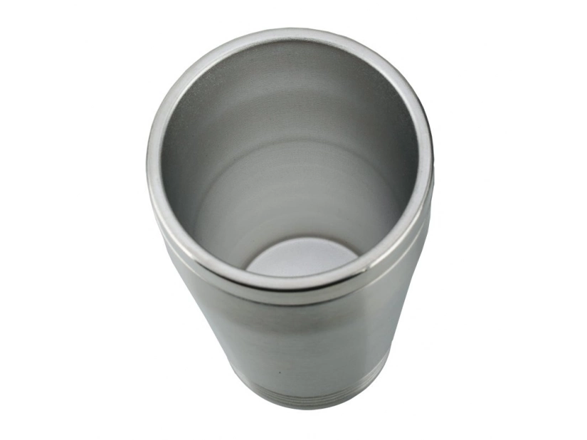 Kubek izotermiczny Landskrona 380 ml, srebrny/czarny 