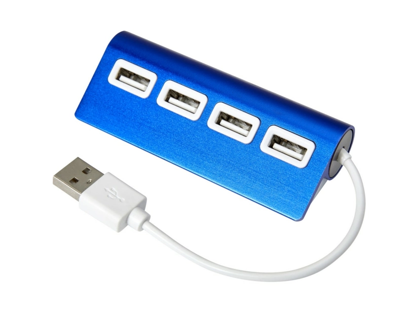 Hub USB 2.0 4 portowy, granatowy