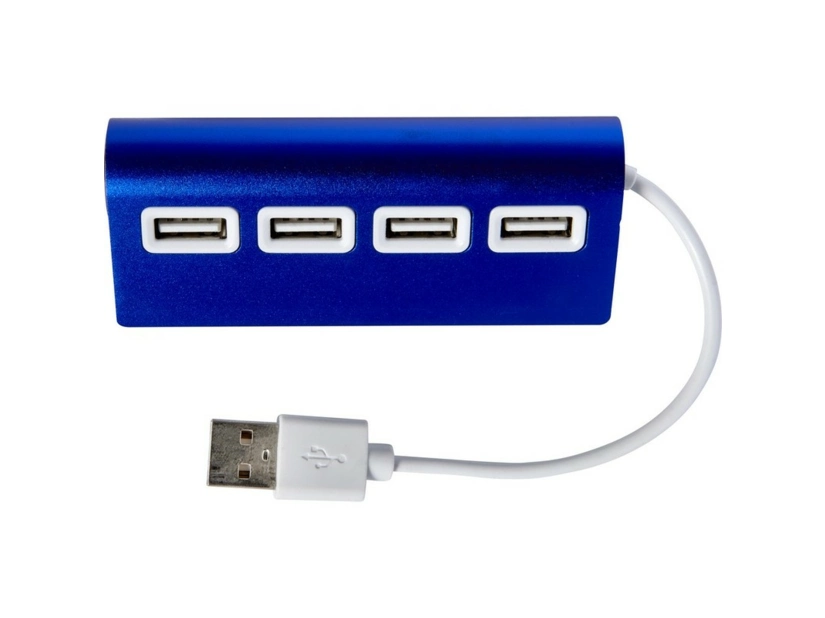 Hub USB 2.0 4 portowy, granatowy