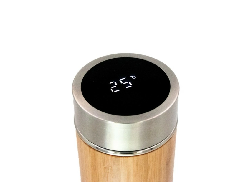 Termos Bambusowy 500 ml z Termometrem
